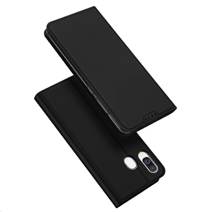 For Samsung Galaxy A40 DUX DUCIS Skin Pro Series Flip Leather Phone Case(Black) - Galaxy Phone Cases by DUX DUCIS | Online Shopping South Africa | PMC Jewellery | Buy Now Pay Later Mobicred