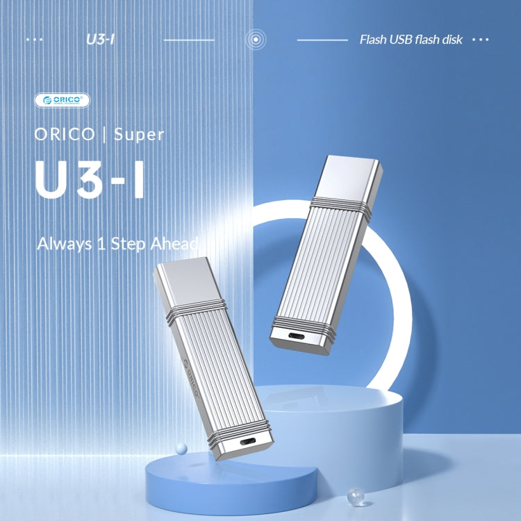 ORICO 64GB USB-A USB3.2 Gen1 USB Flash Drive, Read 260MB/s, Write 50MB/s (Silver) - USB Flash Drives by ORICO | Online Shopping South Africa | PMC Jewellery | Buy Now Pay Later Mobicred