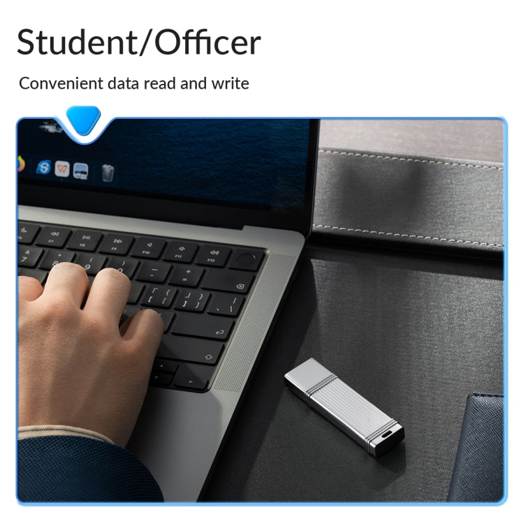 ORICO USB Solid State Flash Drive, Read: 520MB/s, Write: 450MB/s, Memory:128GB, Port:USB-A(Silver) - free shipping - PMC Jewellery - Order now!