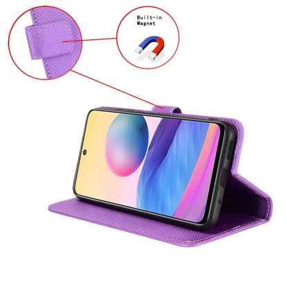 For Blackview OSCAL C80 Diamond Texture Leather Phone Case(Purple) - More Brand by PMC Jewellery | Online Shopping South Africa | PMC Jewellery | Buy Now Pay Later Mobicred