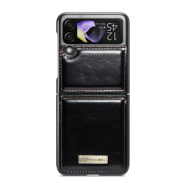 For Samsung Galaxy Z Flip4 CaseMe 003 Crazy Horse Texture Leather Phone Case(Black) - Galaxy Z Flip4 5G Cases by CaseMe | Online Shopping South Africa | PMC Jewellery | Buy Now Pay Later Mobicred