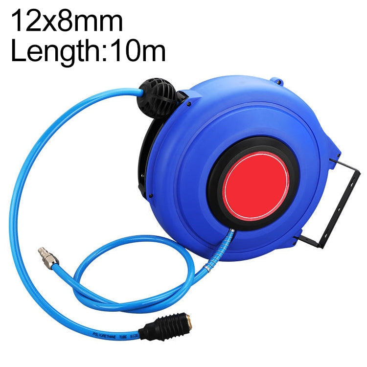 LAIZE Automatic Retractable Air Hose Reel Pneumatic PU Tube, Specification:12x8mm, 10m - PU Air Pipe by LAIZE | Online Shopping South Africa | PMC TechLife | Buy Now Pay Later Mobicred