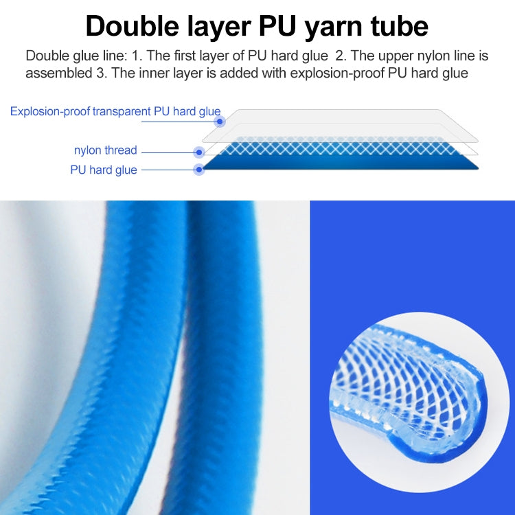 LAIZE Automatic Retractable Air Hose Reel Pneumatic PU Tube, Specification:12x8mm, 10m - PU Air Pipe by LAIZE | Online Shopping South Africa | PMC TechLife | Buy Now Pay Later Mobicred