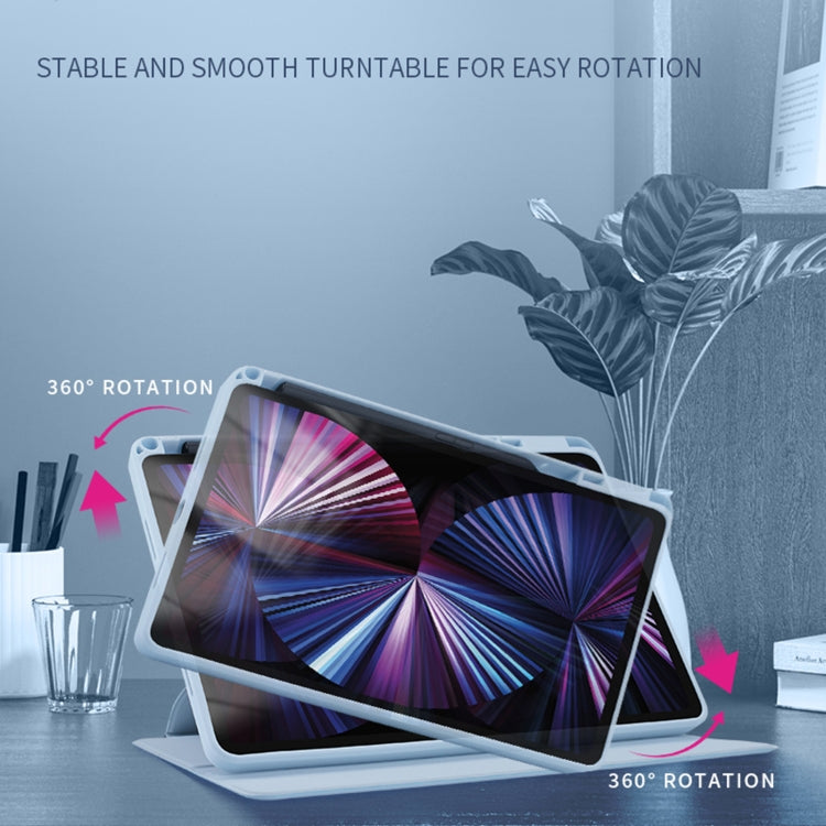 For Honor Tablet V7 Pro Acrylic 360 Degree Rotation Holder Tablet Leather Case(Baby Pink) - Honor by PMC TechLife | Online Shopping South Africa | PMC TechLife | Buy Now Pay Later Mobicred