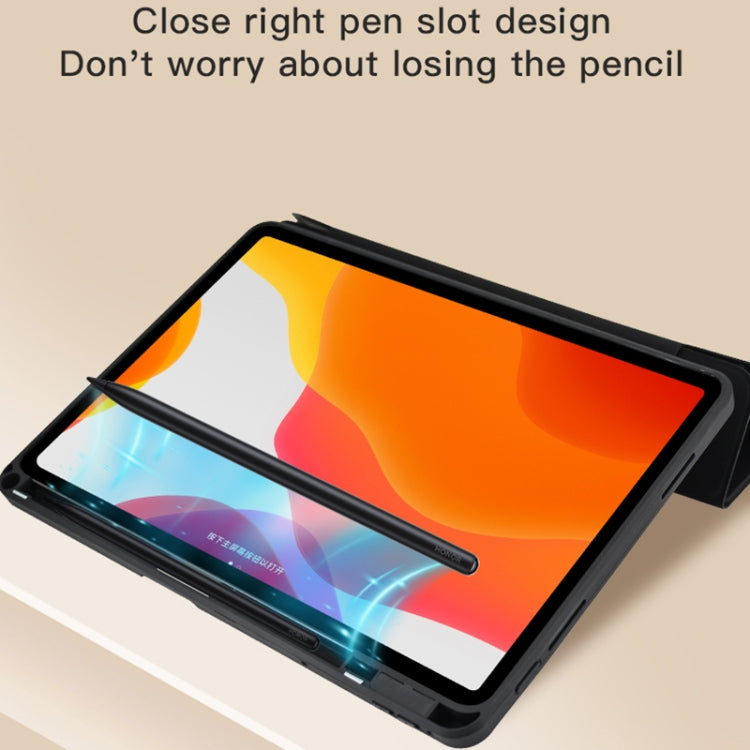 For vivo Pad 11 2022 Acrylic 2 in 1 Y-fold Smart Leather Tablet Case(Grey) - vivo by PMC TechLife | Online Shopping South Africa | PMC TechLife | Buy Now Pay Later Mobicred