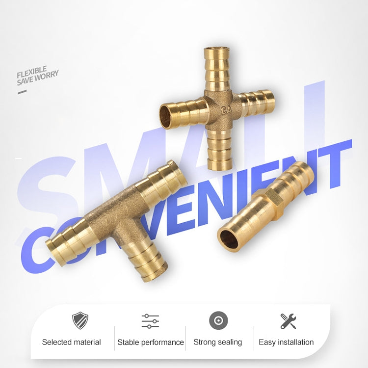 LAIZE 2pcs Pagoda T-type Three Way Pneumatic Components, Caliber:10mm - Interface Series by LAIZE | Online Shopping South Africa | PMC TechLife | Buy Now Pay Later Mobicred