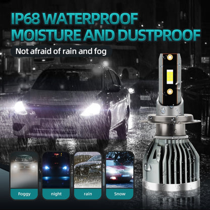 Q3 1 Pair H7 30W / 3000LM / DC9-36V / 6000K IP68 Waterproof Car LED Headlight - LED Headlamps by PMC Jewellery | Online Shopping South Africa | PMC Jewellery | Buy Now Pay Later Mobicred