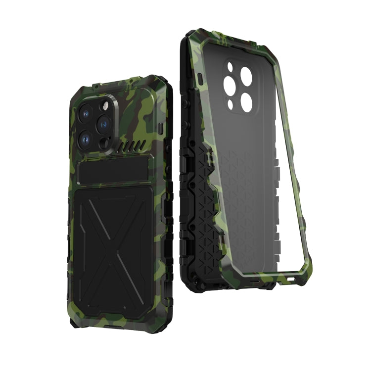 For iPhone 14 Pro Max R-JUST Life Waterproof Dustproof Shockproof Phone Case(Green) - iPhone 14 Pro Max Cases by R-JUST | Online Shopping South Africa | PMC TechLife | Buy Now Pay Later Mobicred