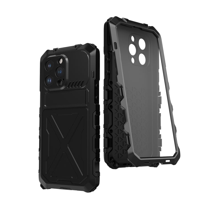 For iPhone 14 Pro R-JUST Life Waterproof Dustproof Shockproof Phone Case(Black) - free shipping - PMC TechLife - Order now!