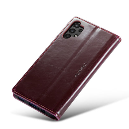 For Samsung Galaxy A13 4G/A13 5G/A04S/A04/M13 5G CaseMe 003 Crazy Horse Texture Leather Phone Case(Wine Red) - Galaxy Phone Cases by CaseMe | Online Shopping South Africa | PMC Jewellery | Buy Now Pay Later Mobicred