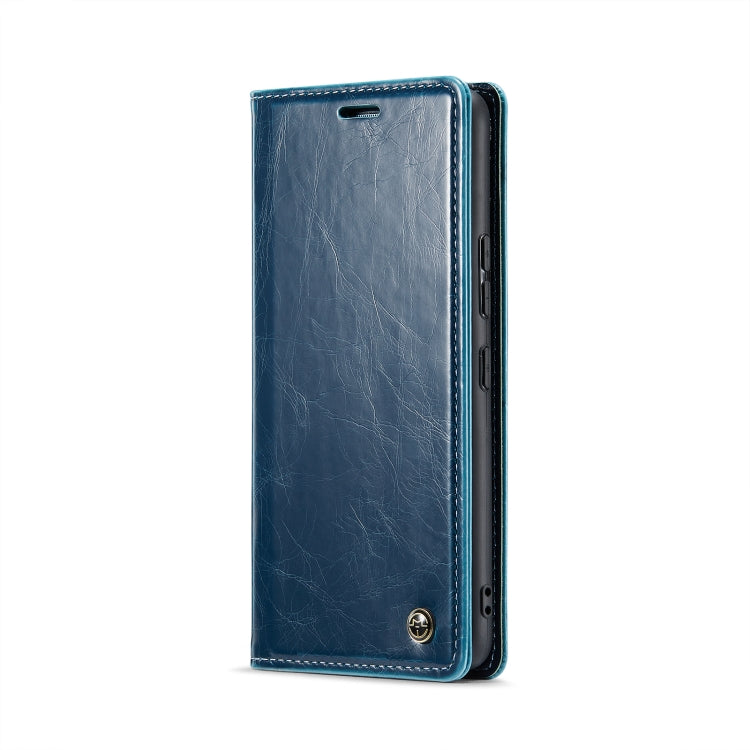 For Samsung Galaxy A53 CaseMe 003 Crazy Horse Texture Leather Phone Case(Blue) - Galaxy Phone Cases by CaseMe | Online Shopping South Africa | PMC Jewellery | Buy Now Pay Later Mobicred