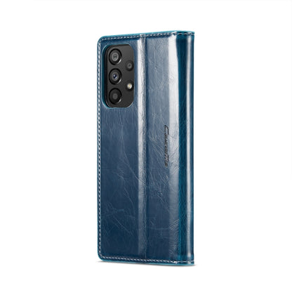 For Samsung Galaxy A53 CaseMe 003 Crazy Horse Texture Leather Phone Case(Blue) - Galaxy Phone Cases by CaseMe | Online Shopping South Africa | PMC Jewellery | Buy Now Pay Later Mobicred