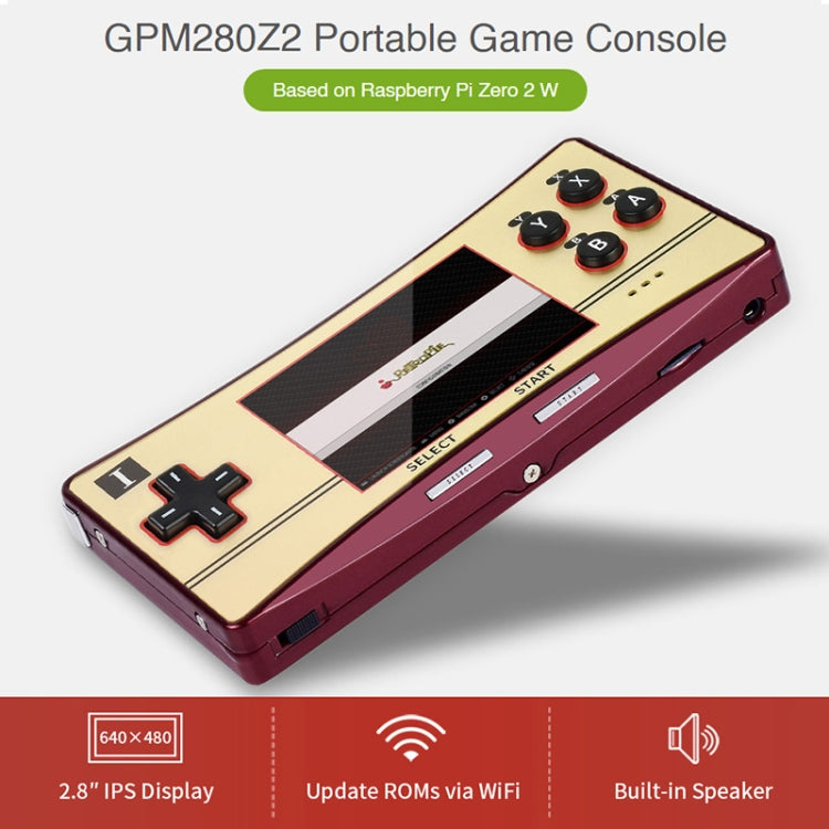 Waveshare GPM280 WiFi Portable Game Console Base on Raspberry Pi Zero, 2W with 32GB TF Card(US Plug) - Arcade Accessories by WAVESHARE | Online Shopping South Africa | PMC Jewellery | Buy Now Pay Later Mobicred