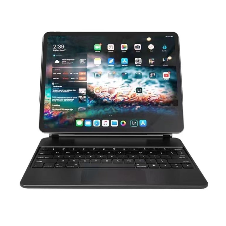 For iPad Pro 11 inch 2021/2020/2018 P11 Bluetooth Keyboard Leather Case with Touch Pad(White) - For iPad Pro by PMC TechLife | Online Shopping South Africa | PMC TechLife