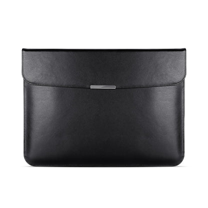 For 13.3 / 13.6 / 14 inch Laptop Ultra-thin Leather Laptop Sleeve(Black) - 13.3 inch by PMC Jewellery | Online Shopping South Africa | PMC Jewellery | Buy Now Pay Later Mobicred