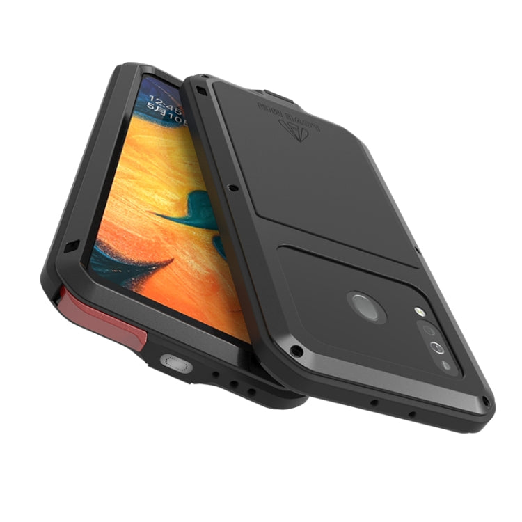 For Galaxy A40s LOVE MEI Metal Shockproof Waterproof Dustproof Protective Case(Silver) - free shipping - PMC TechLife - Order now!