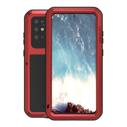 For Galaxy S20 Plus LOVE MEI Metal Shockproof Waterproof Dustproof Protective Case(Red) - Galaxy Phone Cases by LOVE MEI | Online Shopping South Africa | PMC Jewellery | Buy Now Pay Later Mobicred