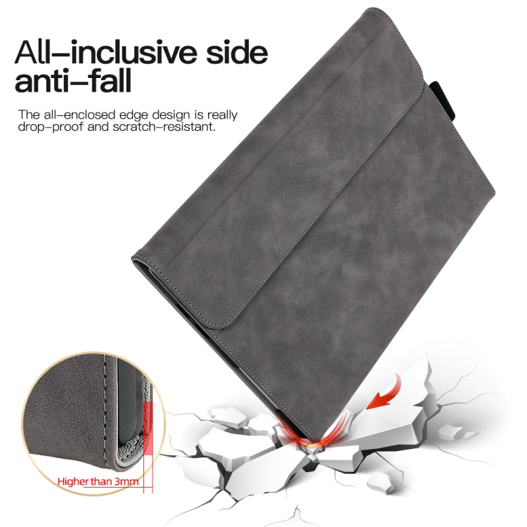 For Microsoft Surface Pro 9 / Surface Pro 10 Sheepskin All-Inclusive Shockproof Protective Case with Power Bag(Black) - Others by PMC TechLife | Online Shopping South Africa | PMC TechLife | Buy Now Pay Later Mobicred