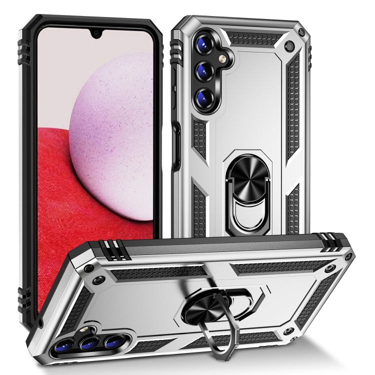 For Samsung Galaxy A14 5G Shockproof TPU + PC Phone Case(Silver) - Galaxy Phone Cases by PMC Jewellery | Online Shopping South Africa | PMC Jewellery | Buy Now Pay Later Mobicred