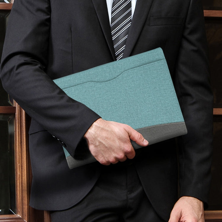 For Microsoft Surface Pro 10 / 9 Cloth Texture Stitching Leather Tablet Case(Grey Blue) - Others by PMC TechLife | Online Shopping South Africa | PMC TechLife | Buy Now Pay Later Mobicred