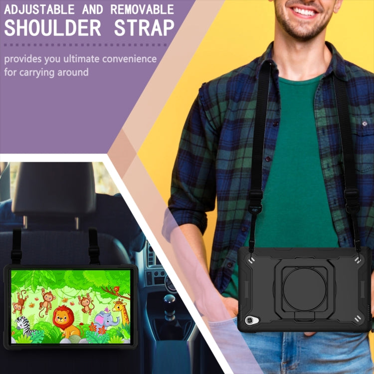 For Lenovo Tab M10 HD 2nd Gen Silicone + PC Bracelet Holder Tablet Case(Black) - Lenovo by PMC TechLife | Online Shopping South Africa | PMC TechLife | Buy Now Pay Later Mobicred