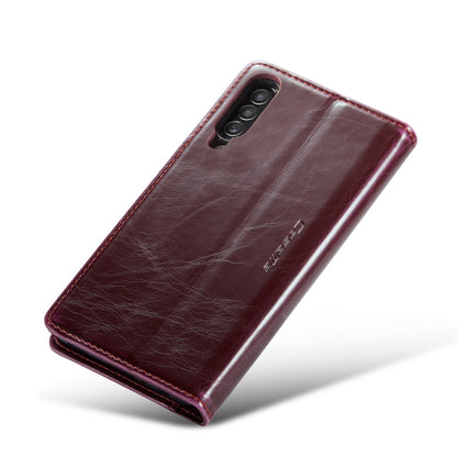 For Samsung Galaxy A30s／A50s／A50 CaseMe 003 Crazy Horse Texture Leather Phone Case(Wine Red) - Galaxy Phone Cases by CaseMe | Online Shopping South Africa | PMC Jewellery | Buy Now Pay Later Mobicred