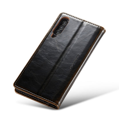 For Samsung Galaxy A30s／A50s／A50 CaseMe 003 Crazy Horse Texture Leather Phone Case(Coffee) - Galaxy Phone Cases by CaseMe | Online Shopping South Africa | PMC Jewellery | Buy Now Pay Later Mobicred