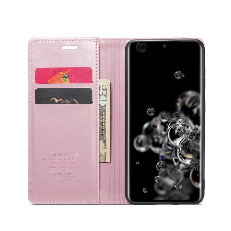 For Samsung Galaxy S20 Ultra CaseMe 003 Crazy Horse Texture Leather Phone Case(Rose Gold) - Galaxy Phone Cases by CaseMe | Online Shopping South Africa | PMC Jewellery | Buy Now Pay Later Mobicred