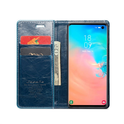 For Samsung Galaxy S10e CaseMe 003 Crazy Horse Texture Leather Phone Case(Blue) - Galaxy Phone Cases by CaseMe | Online Shopping South Africa | PMC Jewellery | Buy Now Pay Later Mobicred