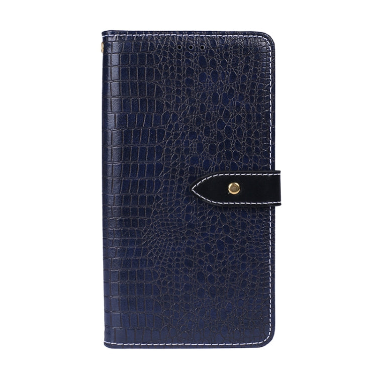 For Ulefone Armor 7 idewei Crocodile Texture Horizontal Flip Leather Case with Holder & Card Slots & Wallet(Dark Blue) - free shipping - PMC Jewellery - Order now!