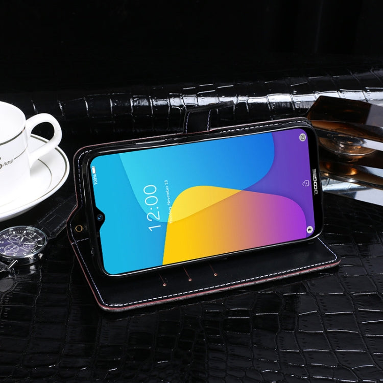 For Doogee X90 idewei Crocodile Texture Horizontal Flip Leather Case with Holder & Card Slots & Wallet(Dark Blue) - free shipping - PMC TechLife - Order now!