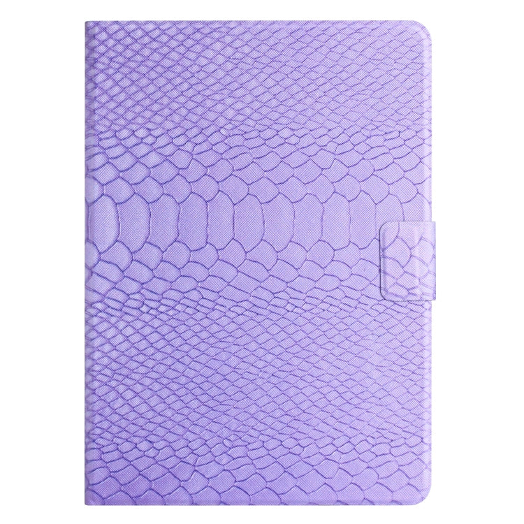 For Huawei MediaPad M5 lite 10.1 Solid Color Crocodile Texture Leather Smart Tablet Case(Purple) - free shipping - PMC TechLife - Order now!