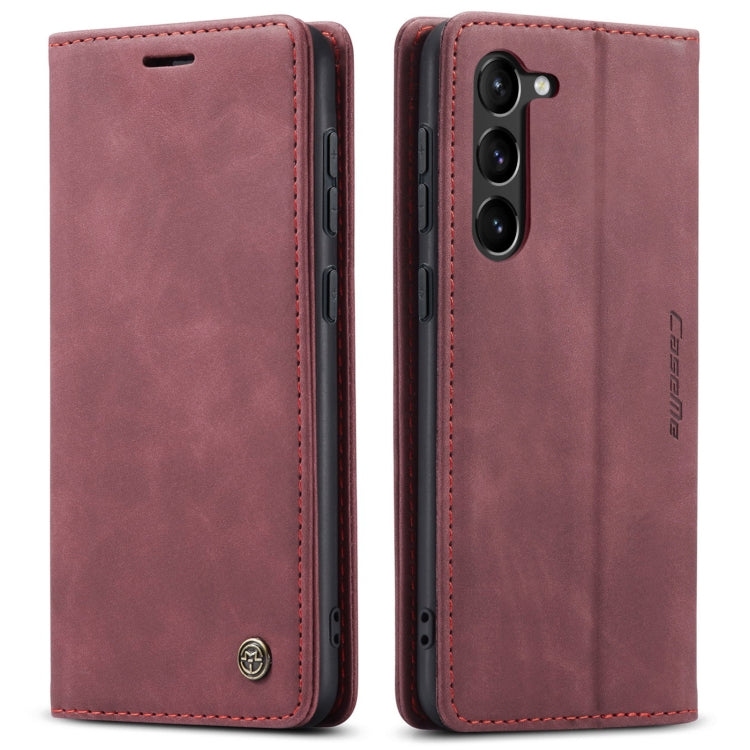 For Samsung Galaxy S23+ 5G CaseMe 013 Multifunctional Horizontal Flip Leather Phone Case(Wine Red) - Galaxy S23+ 5G Cases by CaseMe | Online Shopping South Africa | PMC Jewellery | Buy Now Pay Later Mobicred