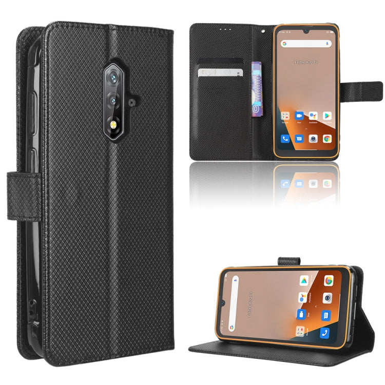 For Blackview BV5200 Diamond Texture Leather Phone Case(Black) - More Brand by PMC TechLife | Online Shopping South Africa | PMC TechLife | Buy Now Pay Later Mobicred