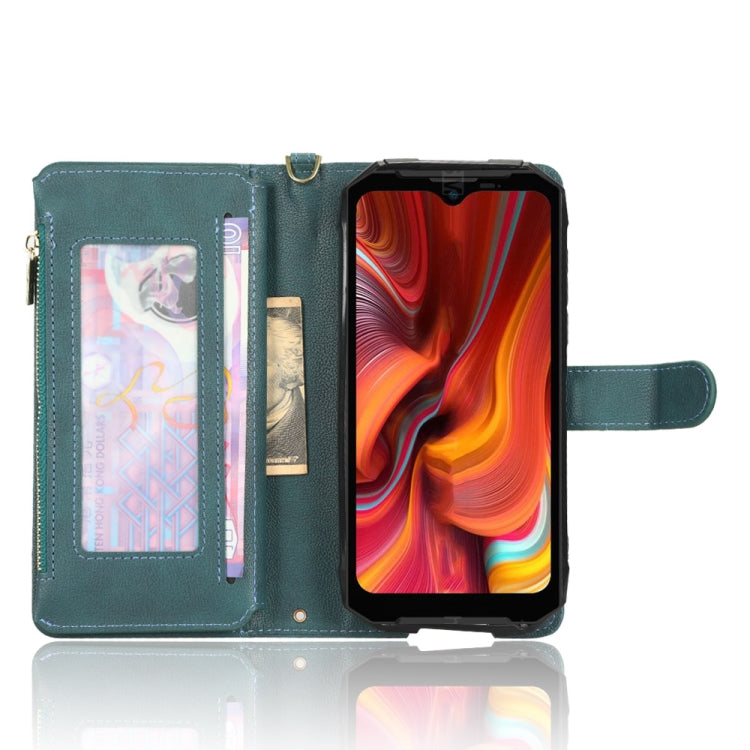 For Doogee S96 Pro Litchi Texture Zipper Leather Phone Case(Green) - Doogee Cases by PMC Jewellery | Online Shopping South Africa | PMC Jewellery | Buy Now Pay Later Mobicred