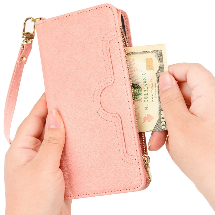 For Doogee S96 Pro Litchi Texture Zipper Leather Phone Case(Pink) - Doogee Cases by PMC TechLife | Online Shopping South Africa | PMC TechLife | Buy Now Pay Later Mobicred