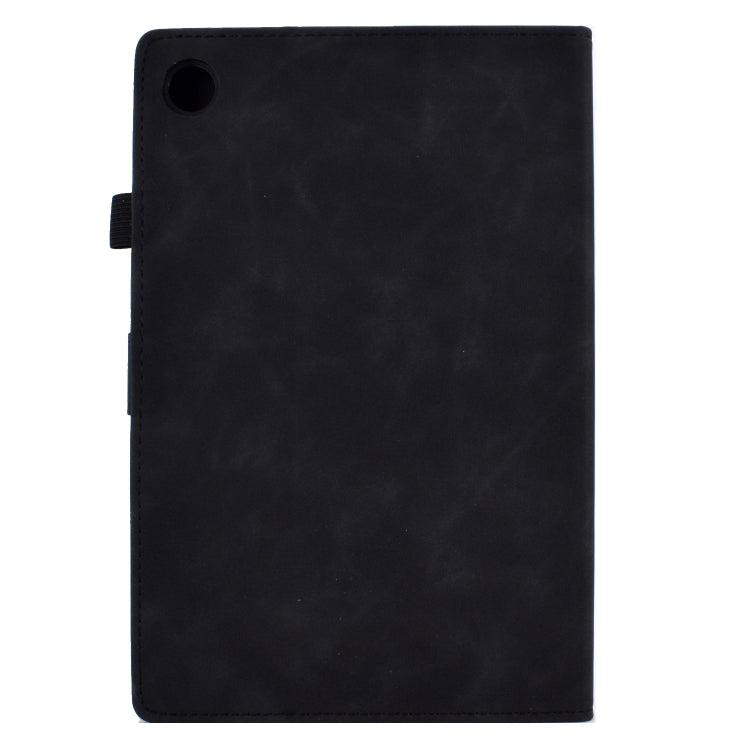 For Huawei MatePad T 10s Tower Embossed Leather Tablet Case(Black) - Huawei by PMC TechLife | Online Shopping South Africa | PMC TechLife | Buy Now Pay Later Mobicred