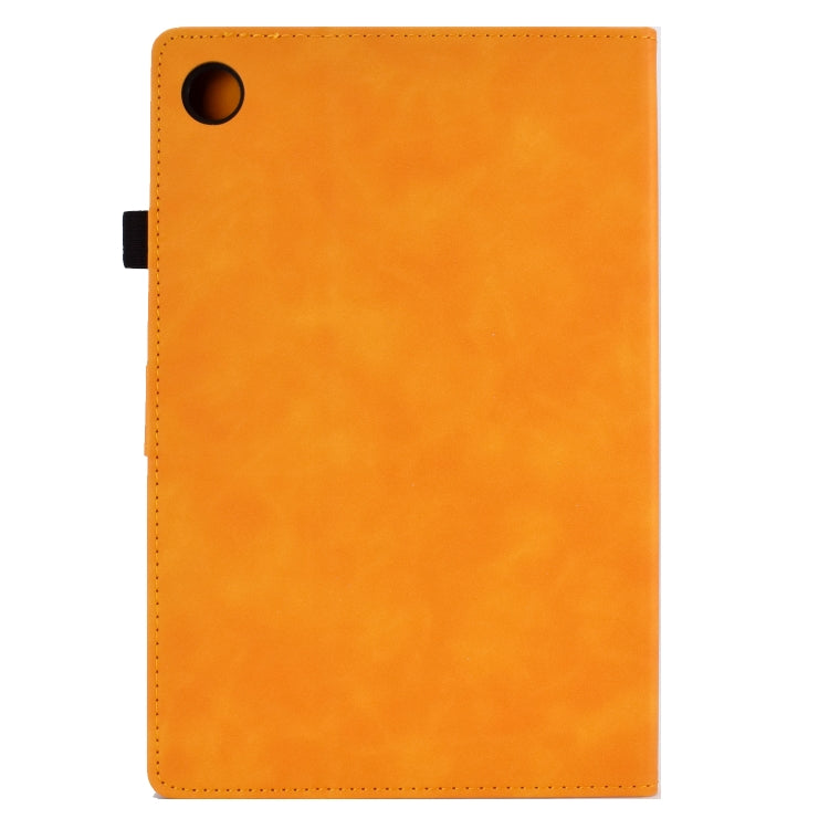 For Huawei MatePad T 10s Tower Embossed Leather Tablet Case(Khaki) - Huawei by PMC TechLife | Online Shopping South Africa | PMC TechLife | Buy Now Pay Later Mobicred