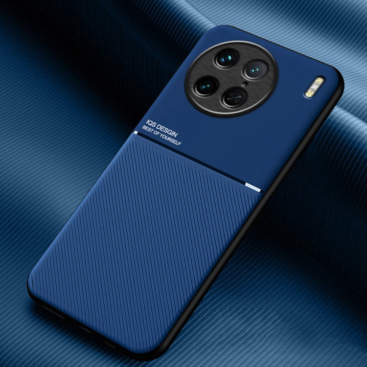 For vivo X90 Pro Classic Tilt Magnetic Phone Case(Blue) - vivo Cases by PMC Jewellery | Online Shopping South Africa | PMC Jewellery