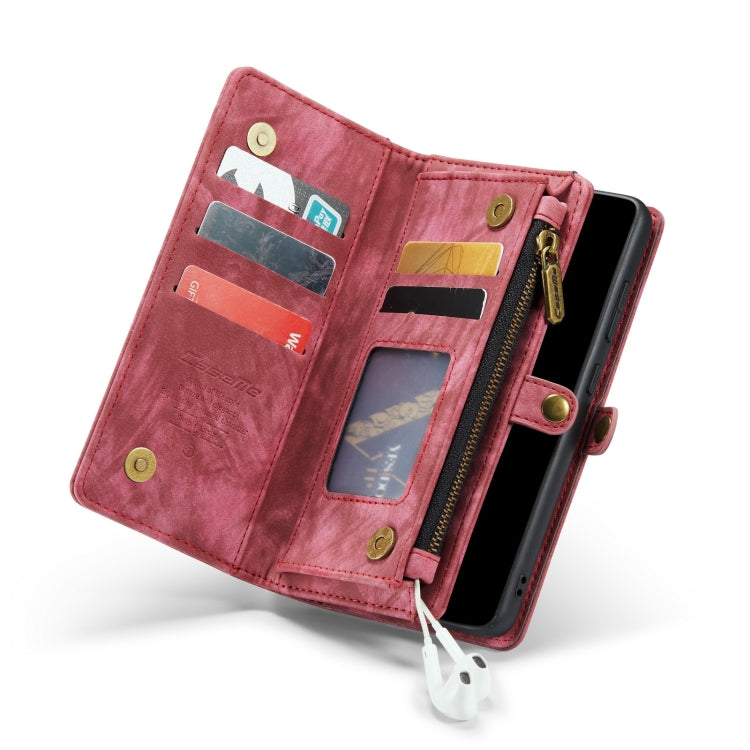 For Galaxy A71 4G CaseMe-008 Detachable Multifunctional Horizontal Flip Leather Case with Card Slot & Holder & Zipper Wallet & Photo Frame(Red) - Galaxy Phone Cases by CaseMe | Online Shopping South Africa | PMC Jewellery | Buy Now Pay Later Mobicred