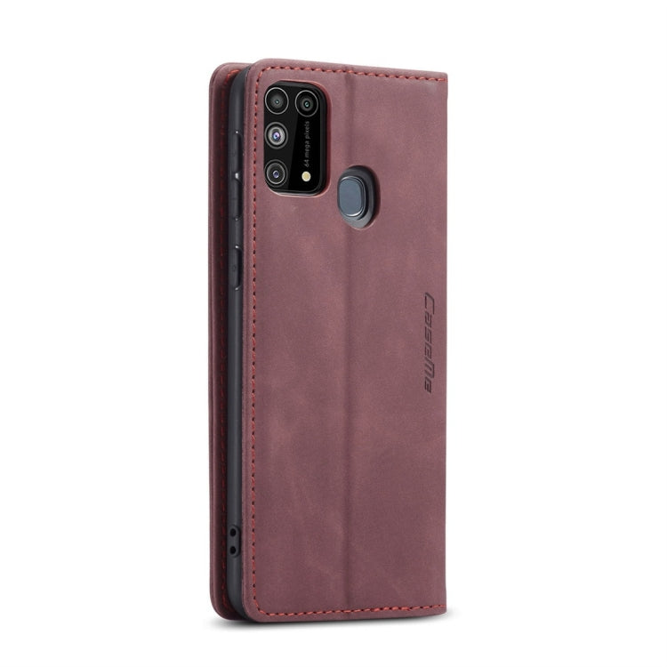 For Galaxy M31 CaseMe-013 Multifunctional Horizontal Flip Leather Case with Card Slot & Holder & Wallet(Wine Red) - Galaxy Phone Cases by CaseMe | Online Shopping South Africa | PMC Jewellery | Buy Now Pay Later Mobicred