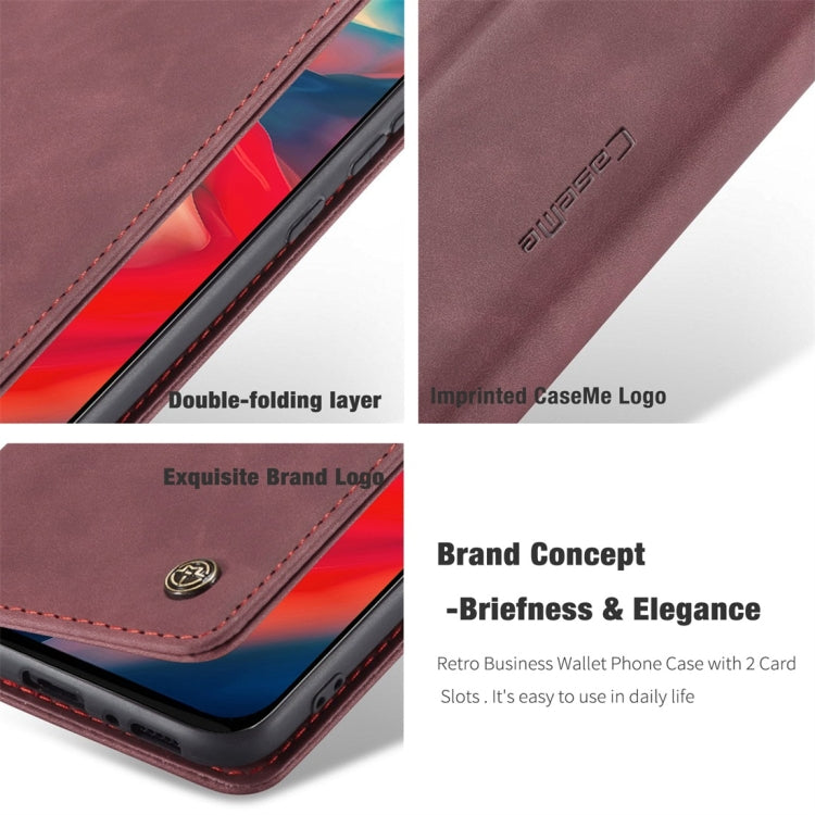 For Galaxy M31 CaseMe-013 Multifunctional Horizontal Flip Leather Case with Card Slot & Holder & Wallet(Wine Red) - Galaxy Phone Cases by CaseMe | Online Shopping South Africa | PMC Jewellery | Buy Now Pay Later Mobicred