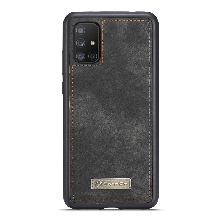 For Galaxy A71 CaseMe Detachable Multifunctional Horizontal Flip Leather Case, with Card Slot & Holder & Zipper Wallet & Photo Frame(Black) - Galaxy Phone Cases by CaseMe | Online Shopping South Africa | PMC Jewellery | Buy Now Pay Later Mobicred