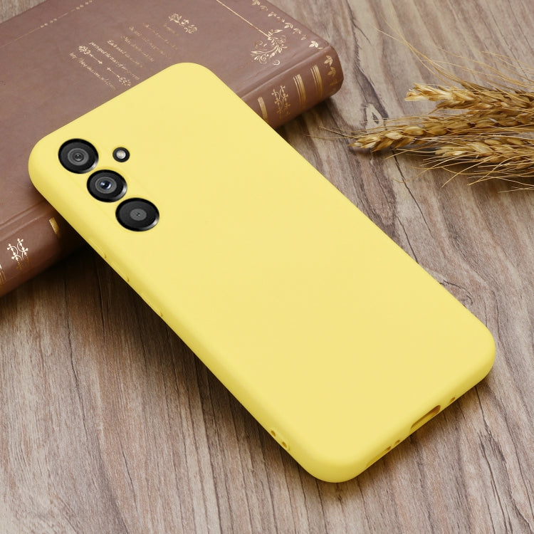 For Samsung Galaxy A54 5G Color Liquid Silicone Phone Case(Yellow) - Galaxy Phone Cases by PMC Jewellery | Online Shopping South Africa | PMC Jewellery