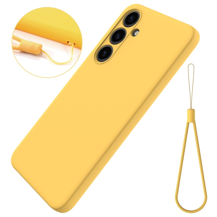 For Samsung Galaxy S24 5G Color Liquid Silicone Phone Case(Yellow) - Galaxy S24 5G Cases by PMC Jewellery | Online Shopping South Africa | PMC Jewellery