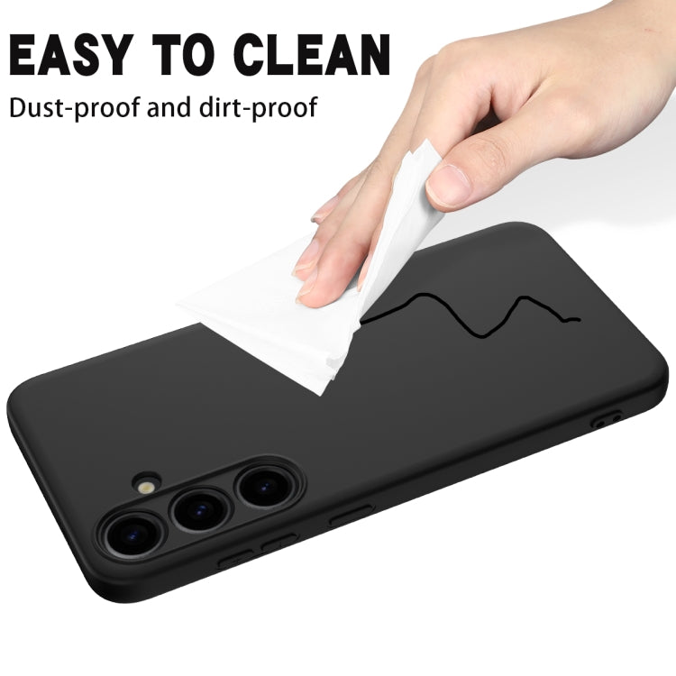 For Samsung Galaxy S24+ 5G Color Liquid Silicone Phone Case(Black) - Galaxy S24+ 5G Cases by PMC TechLife | Online Shopping South Africa | PMC TechLife