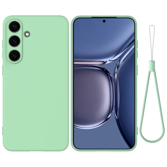 For Samsung Galaxy S25 5G Color Liquid Silicone Phone Case(Green) - Galaxy S25 5G Cases by PMC Jewellery | Online Shopping South Africa | PMC Jewellery | Buy Now Pay Later Mobicred