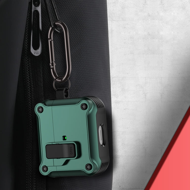 For AirPods 3 Eagle Shockproof Earphone Protective Case with Switch(Pink) - For AirPods 3 by PMC Jewellery | Online Shopping South Africa | PMC Jewellery | Buy Now Pay Later Mobicred