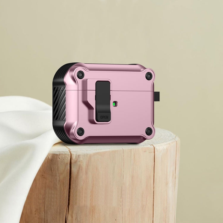 For AirPods Pro Eagle Shockproof Earphone Protective Case with Switch(Pink) - For AirPods Pro by PMC Jewellery | Online Shopping South Africa | PMC Jewellery | Buy Now Pay Later Mobicred