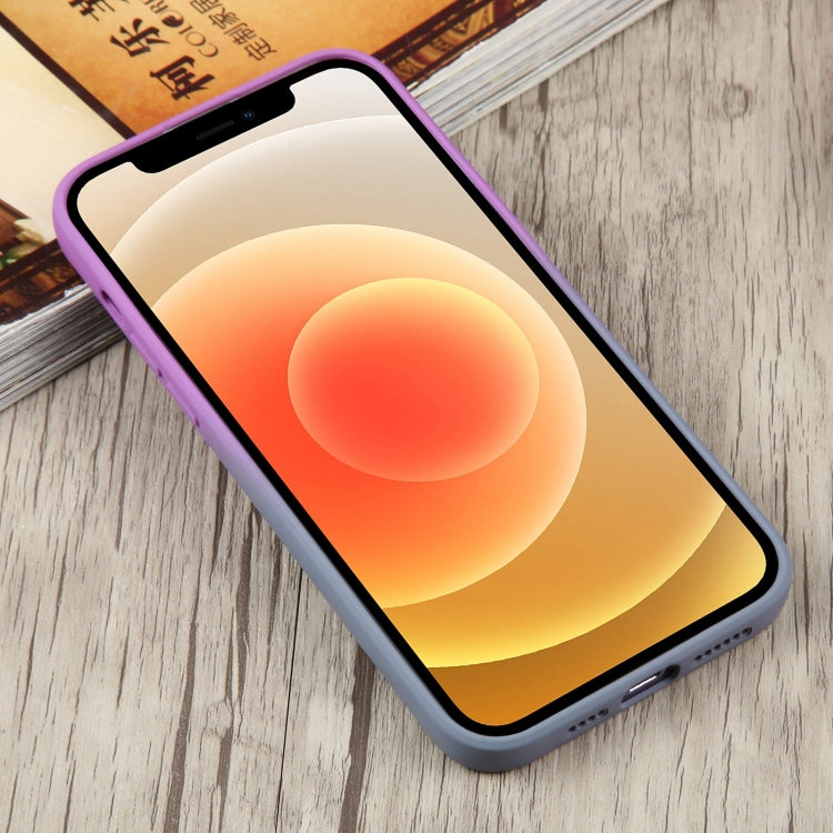 For iPhone 12 Liquid TPU Silicone Gradient MagSafe Phone Case(Purple) - free shipping - PMC TechLife - Order now!